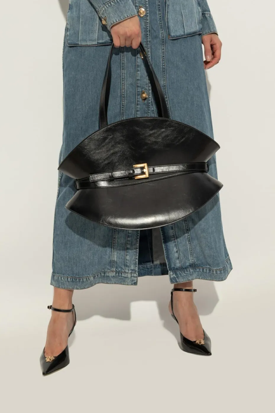 Balmain BLACK Shoulder bag m`Shuffle Medium`