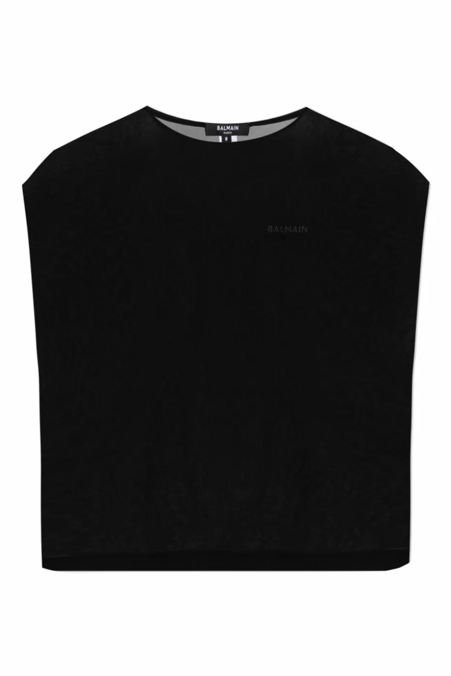 Balmain BLACK Silk top