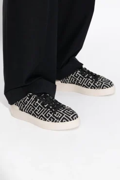 Balmain BLACK Sports shoes with monogram