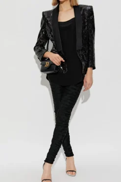 Balmain BLACK Strappy top