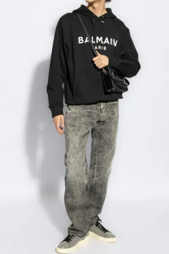 Balmain BLACK Sweatshirt with logo