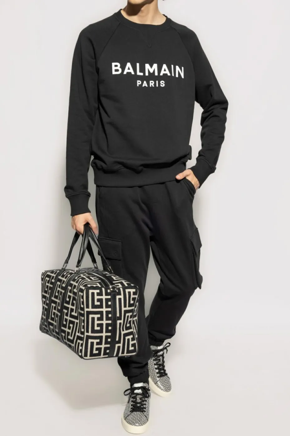 Balmain BLACK Sweatshirt with logo