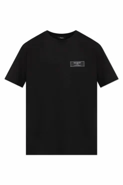 Balmain BLACK T-shirt with logo