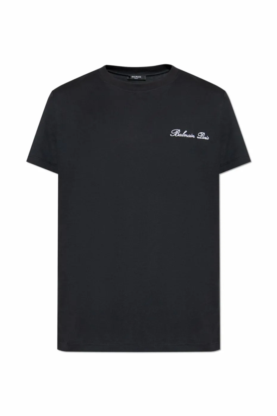 Balmain BLACK T-shirt with embroidered logo