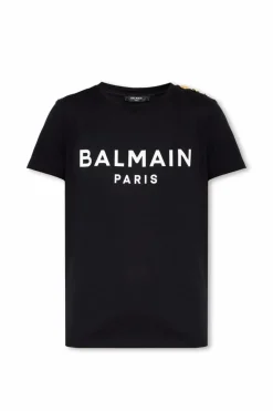 Balmain BLACK T-shirt with logo