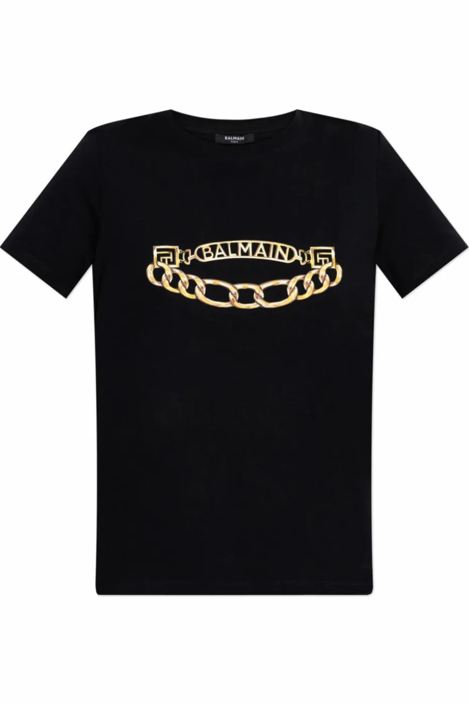 Balmain BLACK T-shirt with print