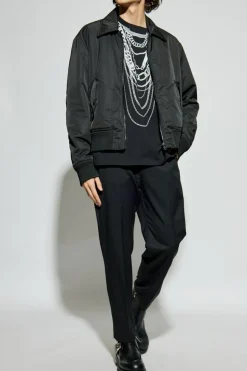 Balmain BLACK T-shirt with print