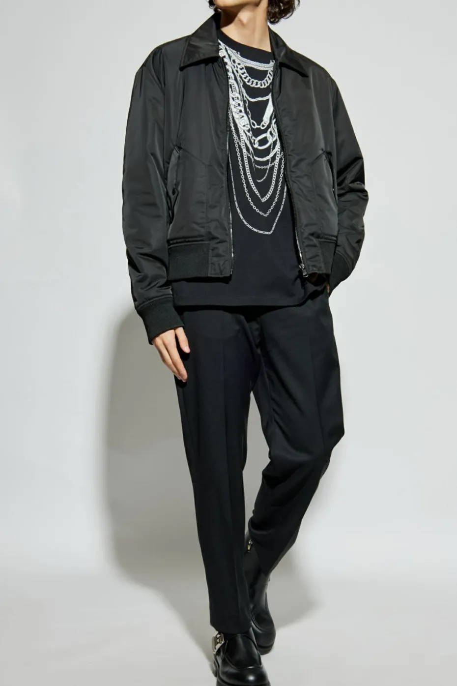 Balmain BLACK T-shirt with print
