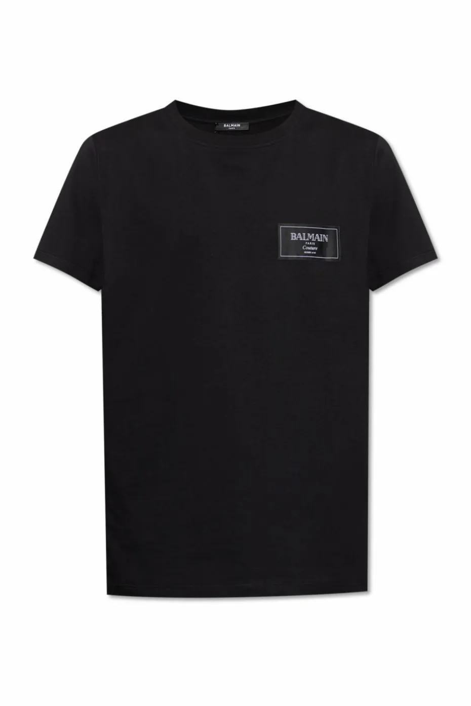 Balmain BLACK T-shirt with logo patch