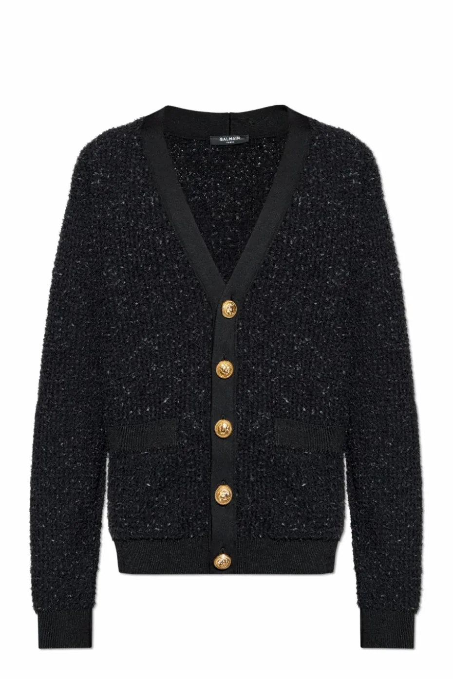 Balmain BLACK Tweed cardigan