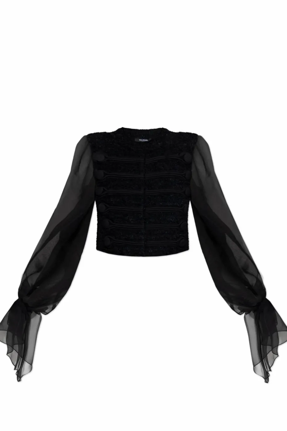 Balmain BLACK Tweed top