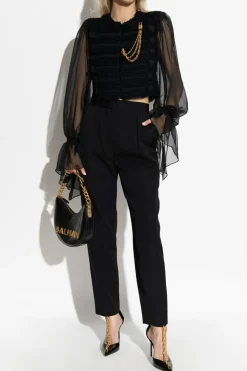 Balmain BLACK Tweed top