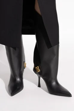 Balmain BLACK "Twist" heeled boots