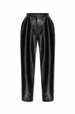 Balmain BLACK Vegan leather trousers