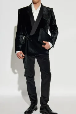 Balmain BLACK Velvet blazer