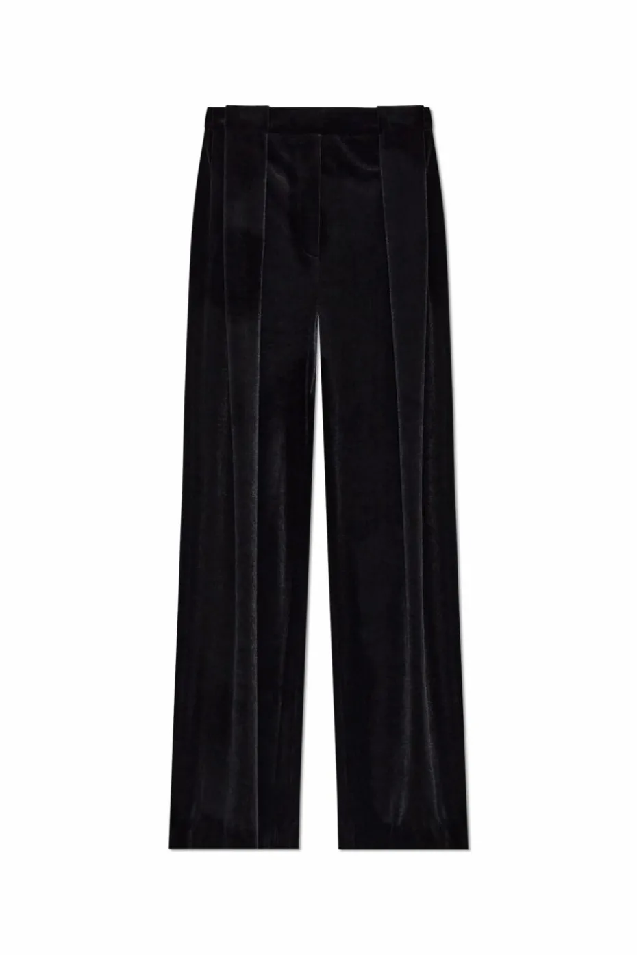 Balmain BLACK Velvet pants with front darts