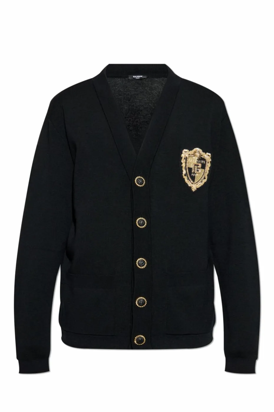 Balmain BLACK Wool Cardigan