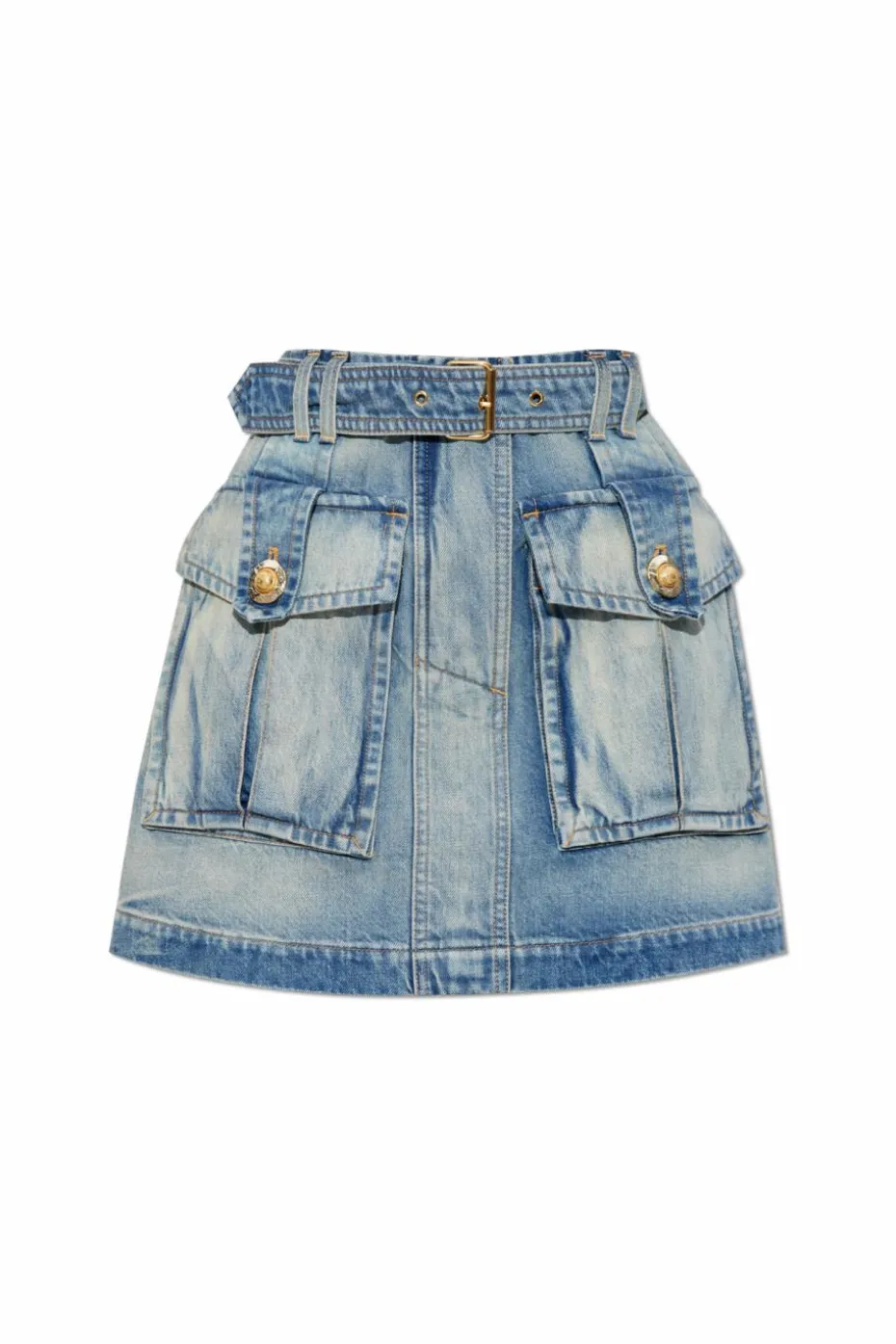 Balmain BLUE Denim skirt