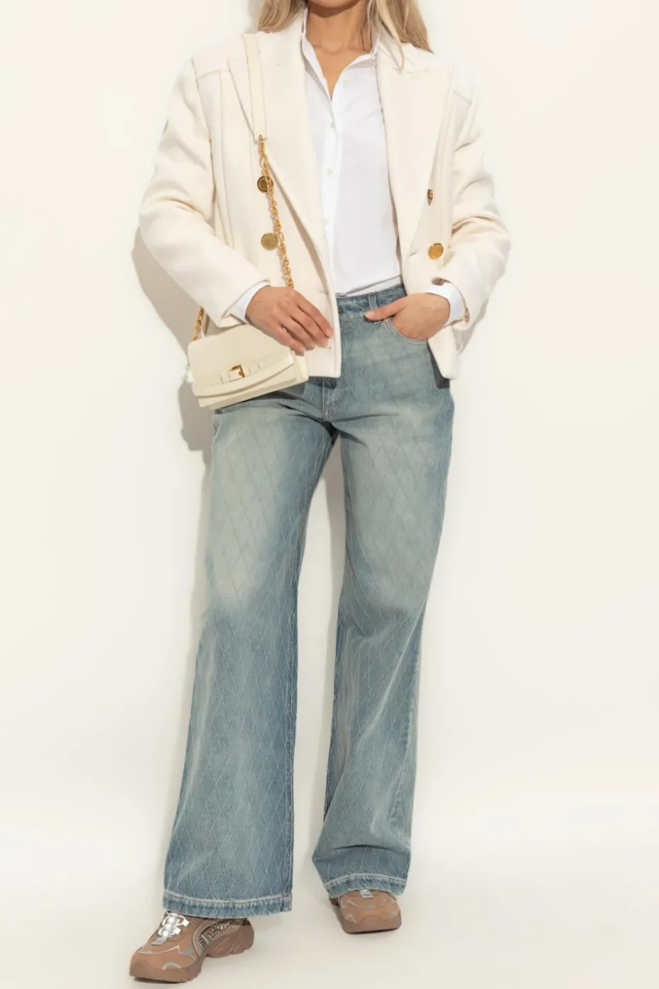 Balmain BLUE Jeans with logo