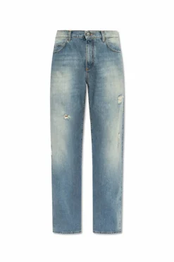 Balmain BLUE Jeans with vintage effect