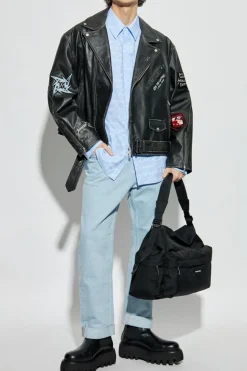 Balmain BLUE Shirt with Logo