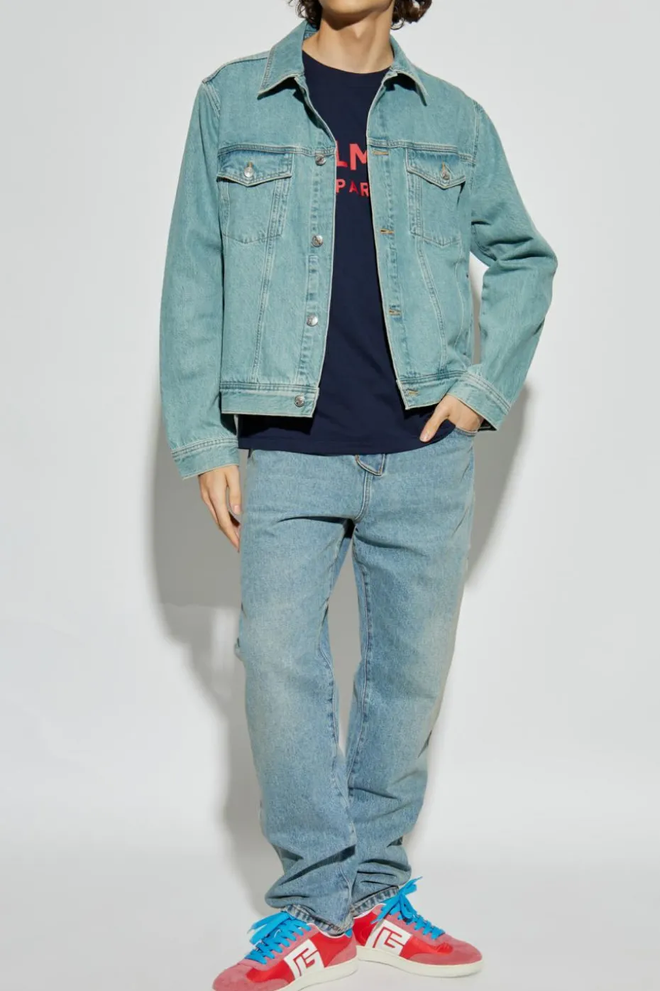 Balmain BLUE Straight-leg jeans