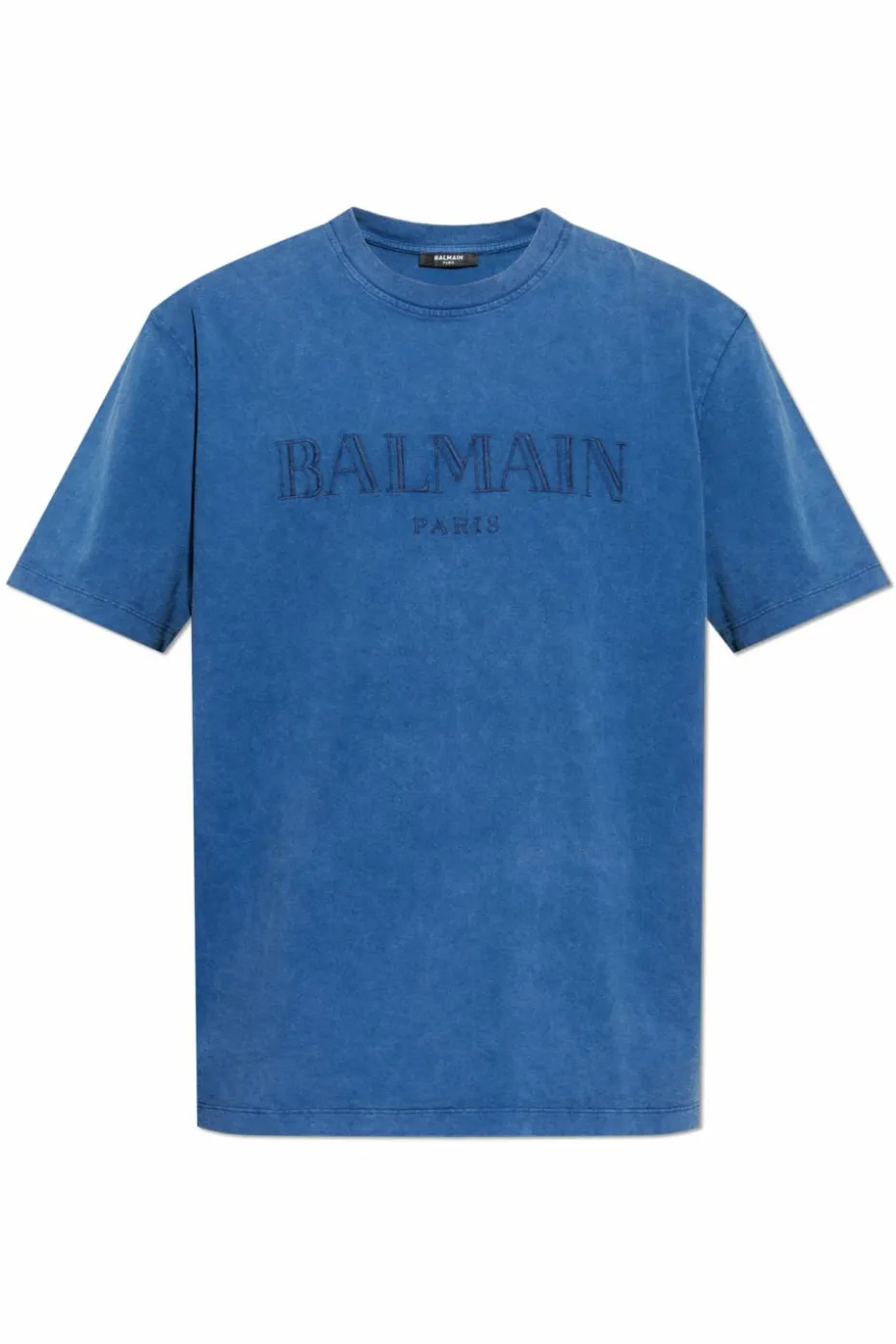 Balmain BLUE T-shirt with logo