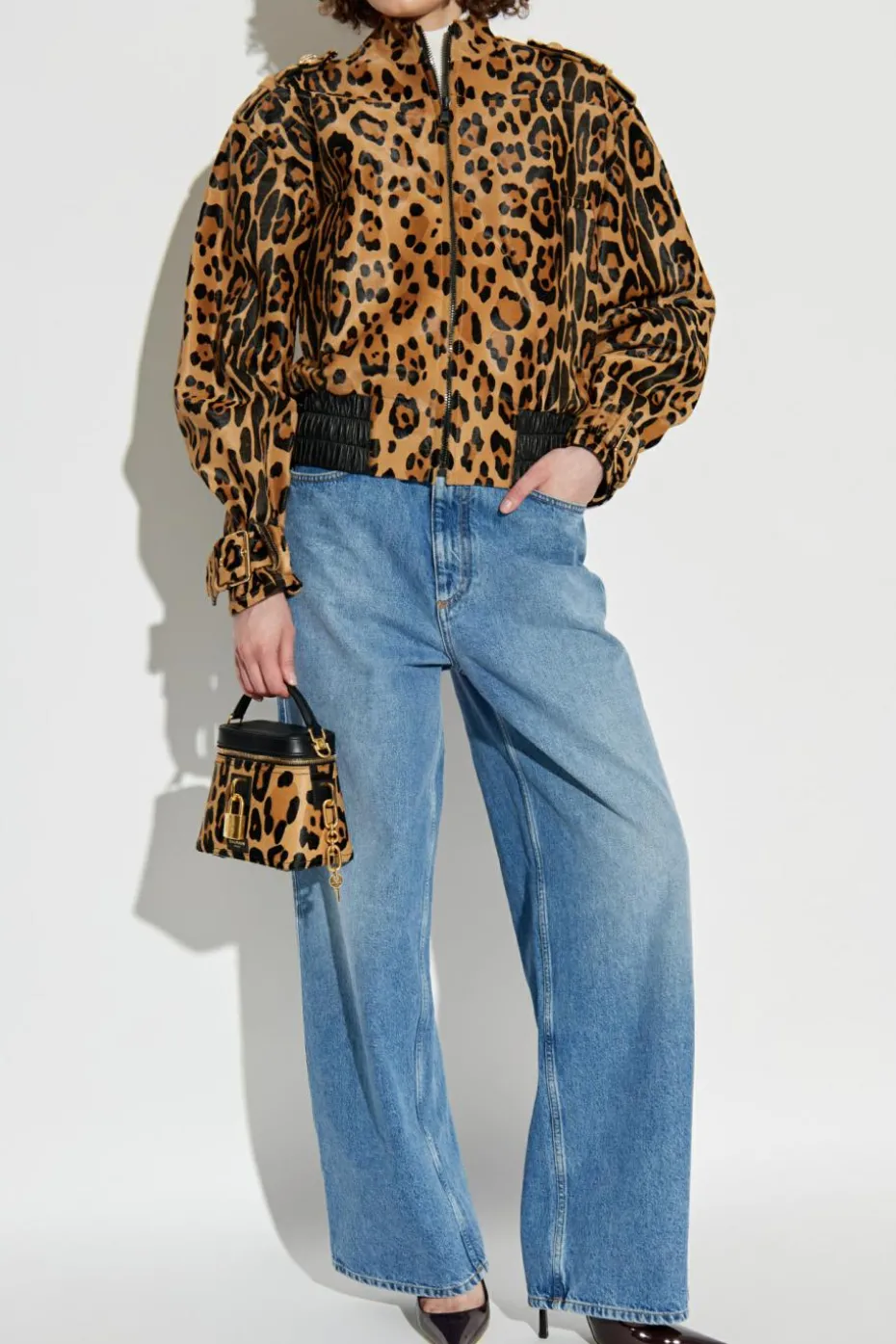 Balmain BROWN Animal print jacket