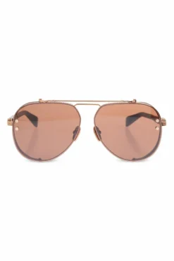 Balmain BROWN āCapitaineā sunglasses