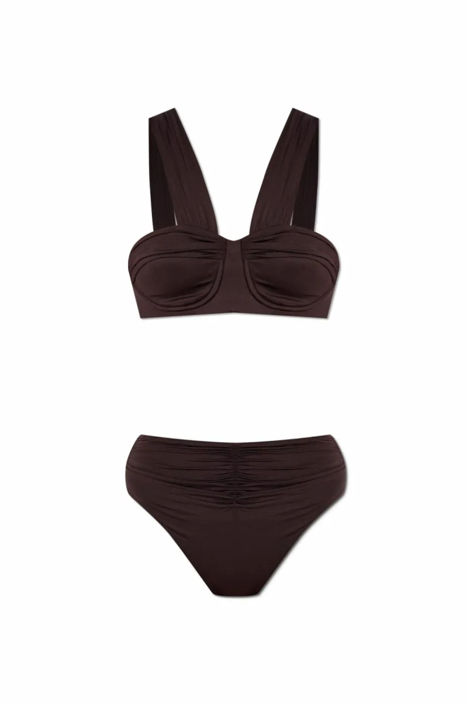 Balmain BROWN One-piece bathing suit