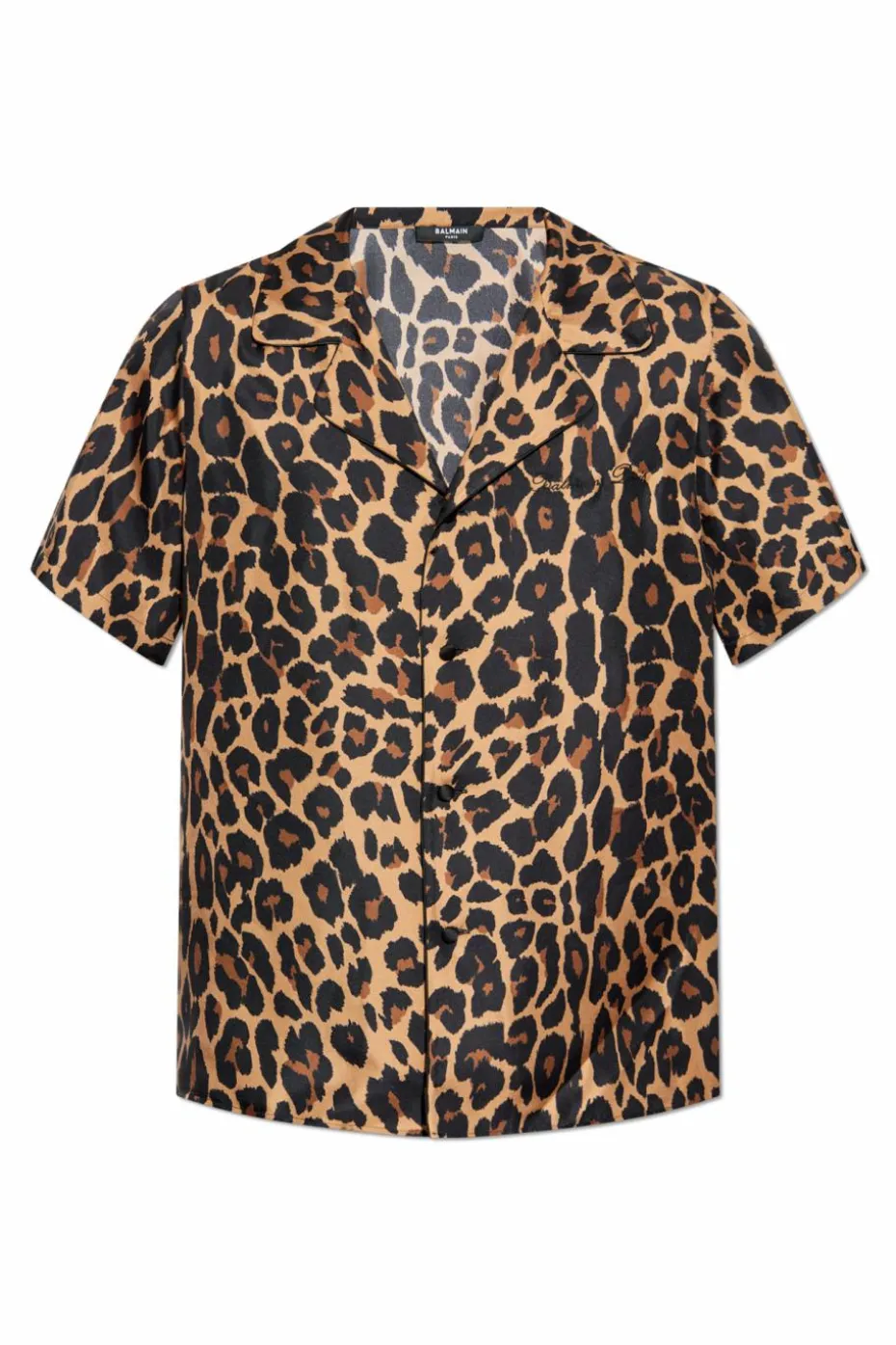 Balmain BROWN Shirt with animal motif