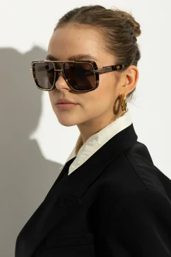 Balmain BROWN Soldier sunglasses
