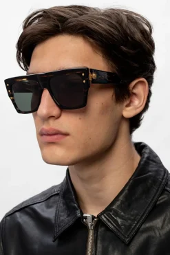 Balmain BROWN Sunglasses with logo