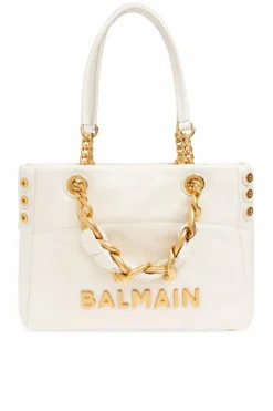 Balmain cream Bag 1945 Small type shopper