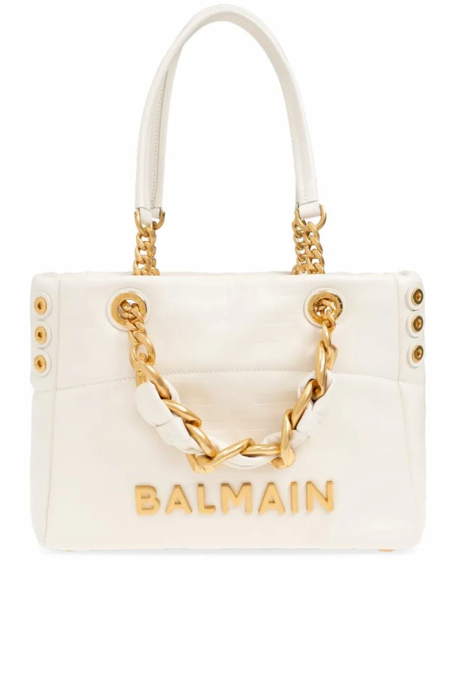 Balmain cream Bag 1945 Small type shopper