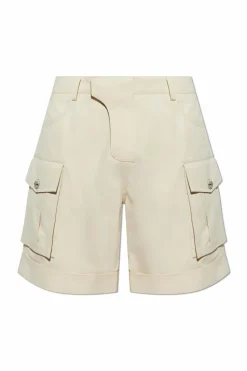 Balmain cream Cargo shorts
