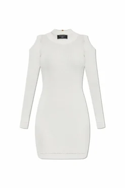 Balmain cream Fitted dress