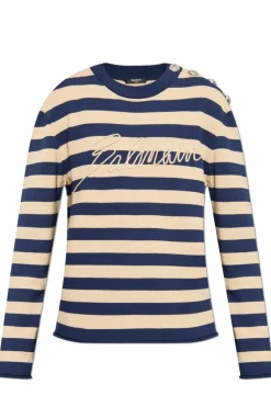 Balmain cream Sweater with logo
