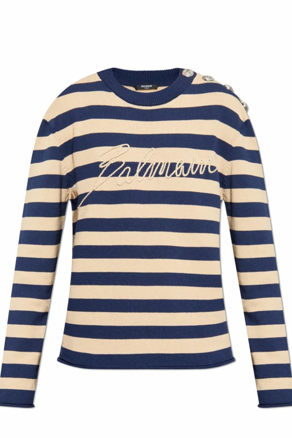 Balmain cream Sweater with logo