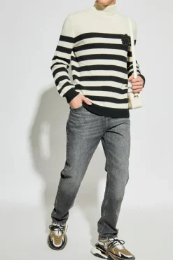 Balmain cream Sweater with applique