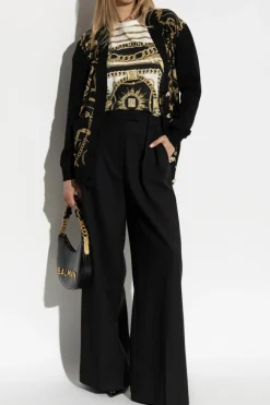 Balmain cream Top with print