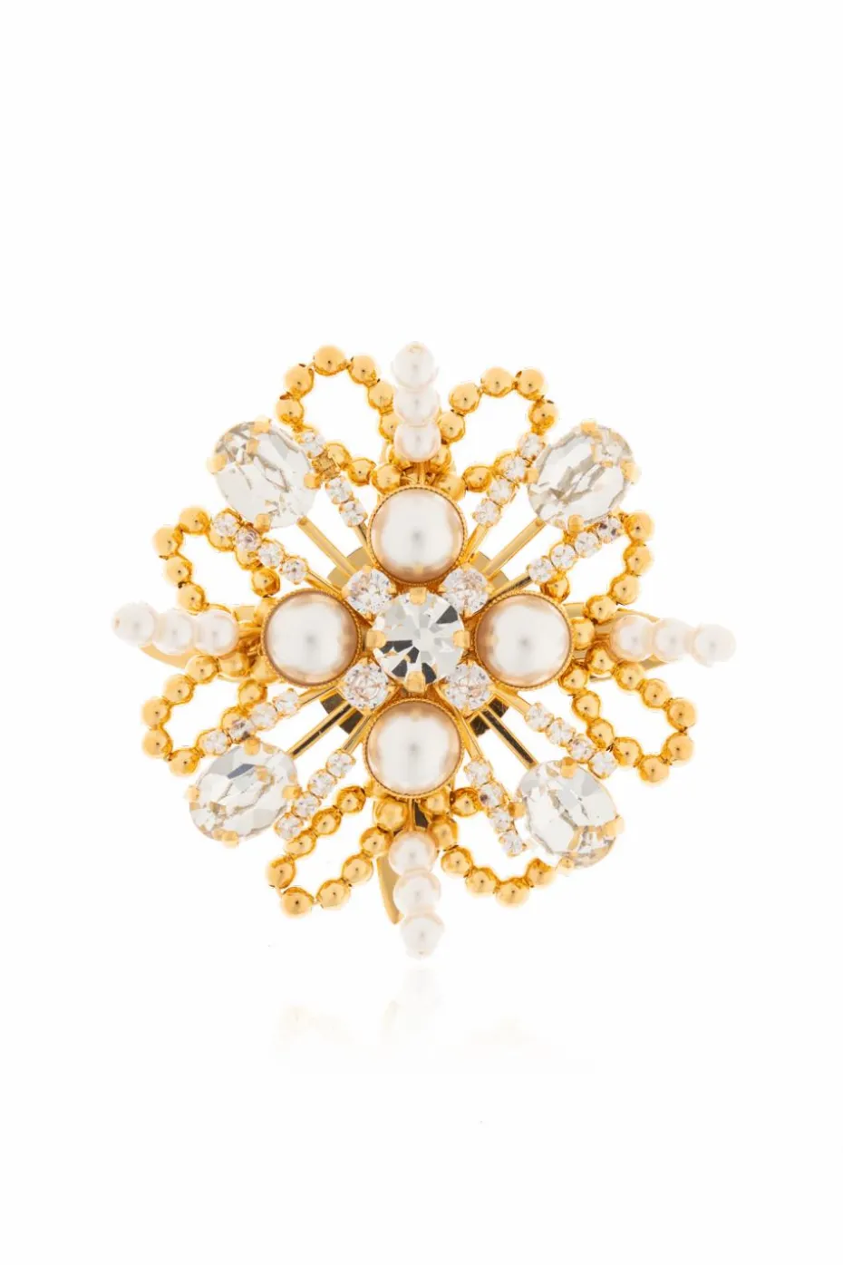 Balmain GOLD Brooch with shimmering crystals
