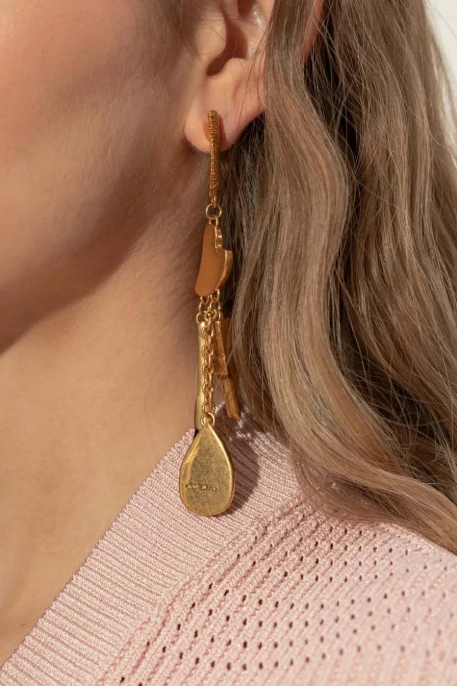 Balmain GOLD Earrings with pendants