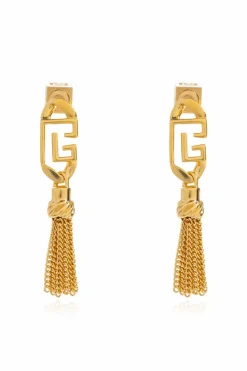 Balmain GOLD Tassel earrings