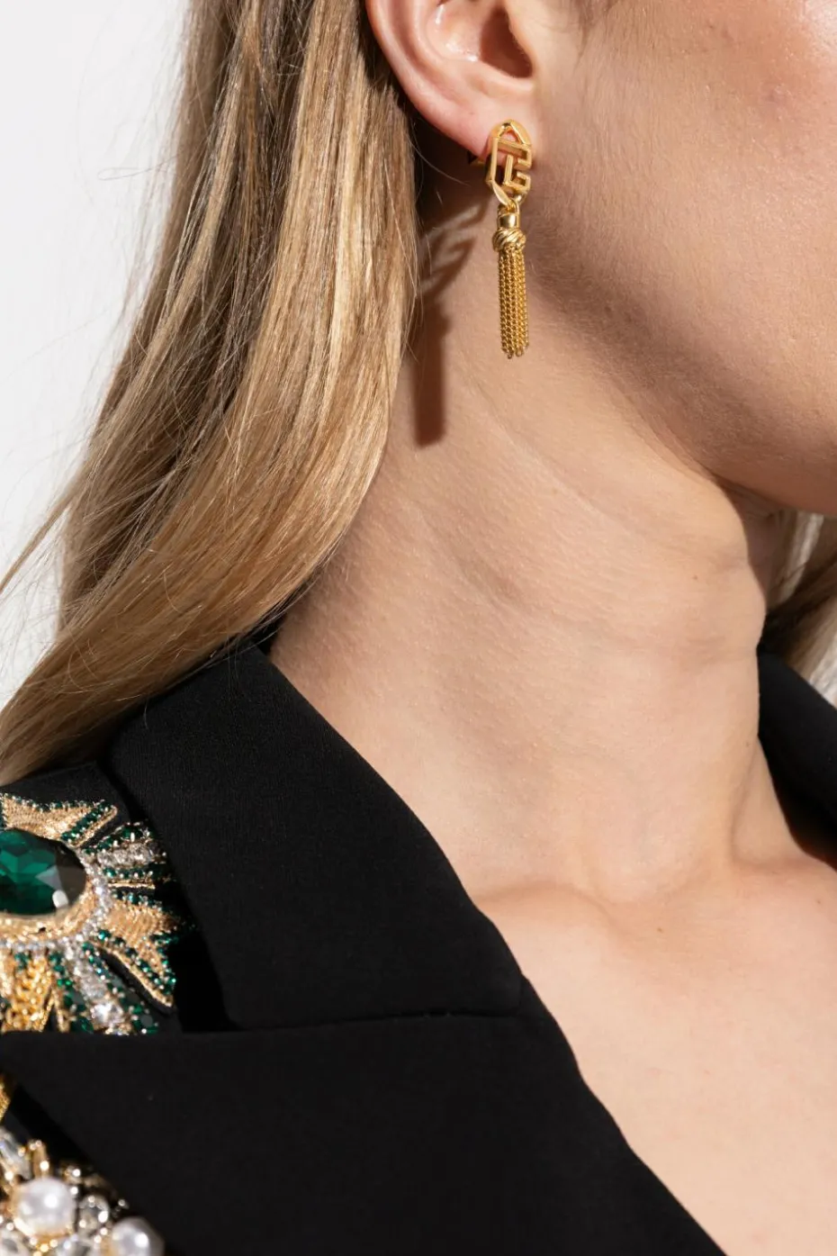 Balmain GOLD Tassel earrings