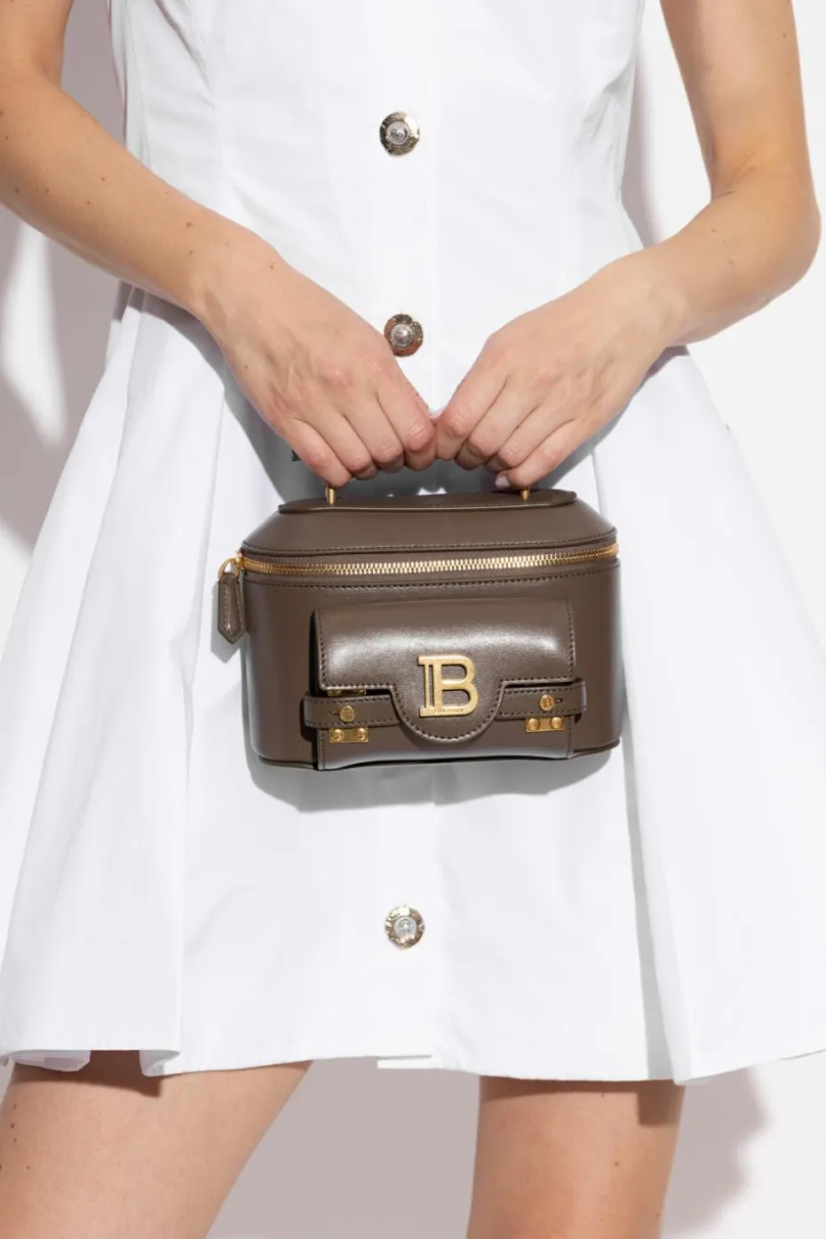 Balmain GREEN Leather handbag