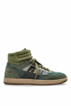 Balmain GREEN 'Swan' high-top sneakers