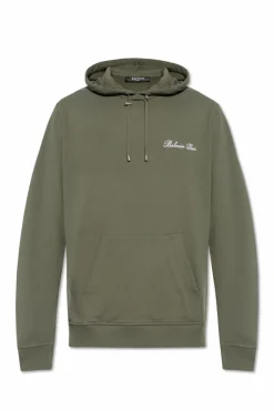Balmain GREEN Sweatshirt with logo