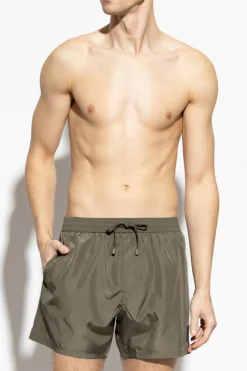 Balmain GREEN Swim trunks