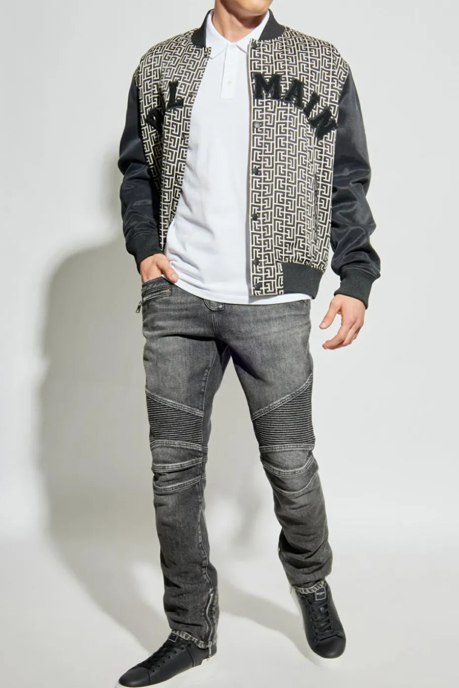 Balmain GREY Jeans with pockets